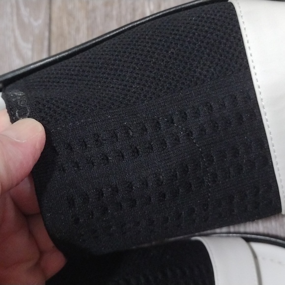 Calvin Klein black and white mesh open toe wedges. Size 10 - Picture 7 of 12